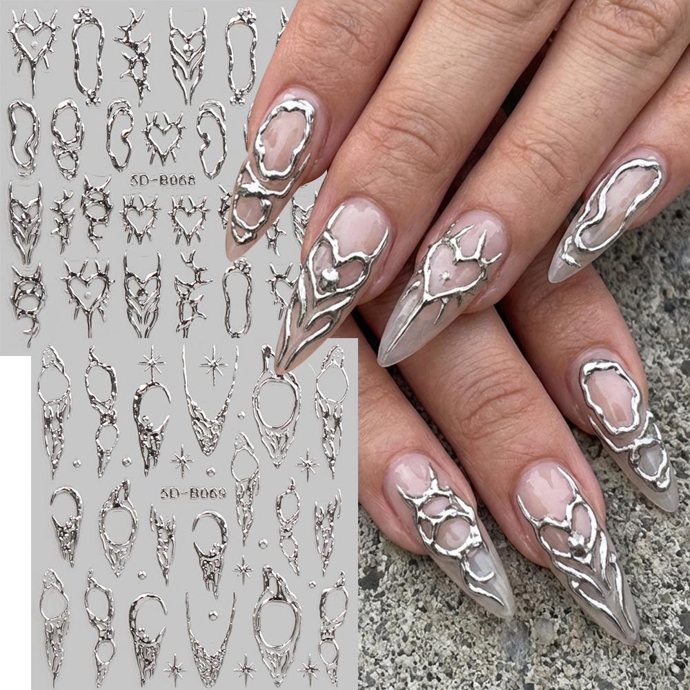Nail Art Vintage - 2pcs Vintage Thorns Y2K Nail Art