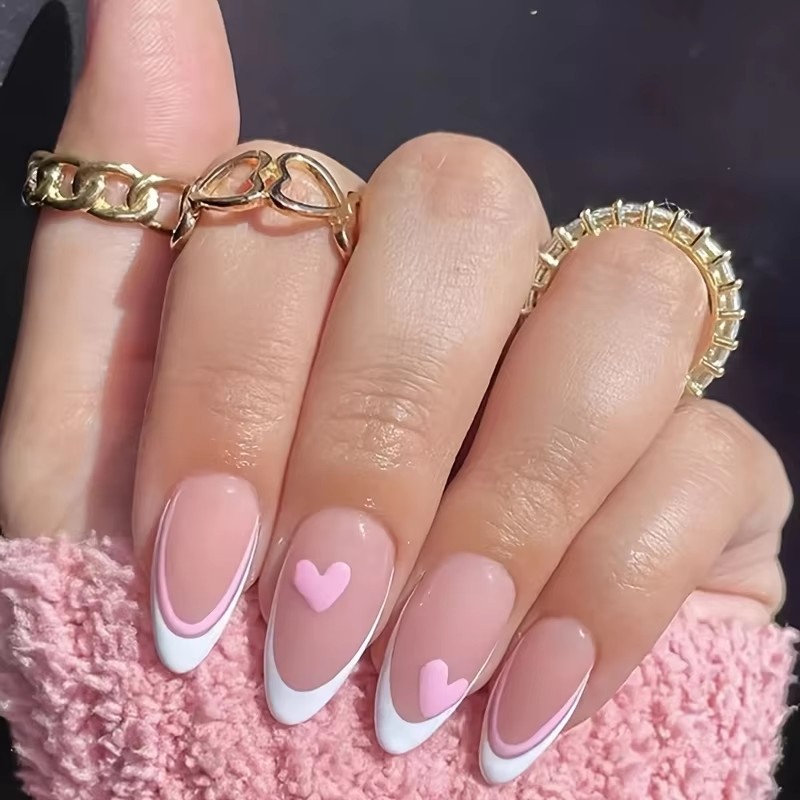 Pink Heart-Shaped 24-Piece Wat - Nail Art France incelemesi ve fiyatı