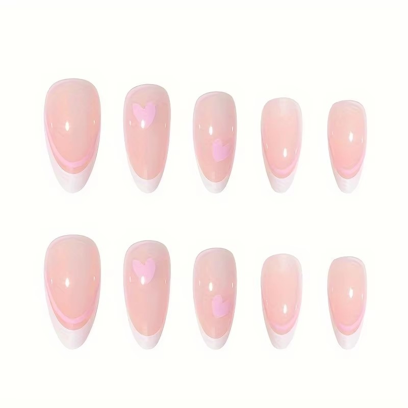 Pink Heart-Shaped 24-Piece Wat - Nail Art France incelemesi ve fiyatı