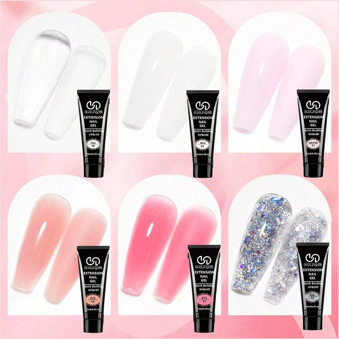 6 Colors Poly Extension Gel Na - Polygel Nail Kit incelemesi ve fiyatı