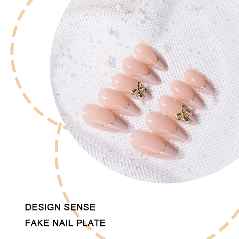 24pcs Gold bow Nail Art Wearab - Nail Art France incelemesi ve fiyatı