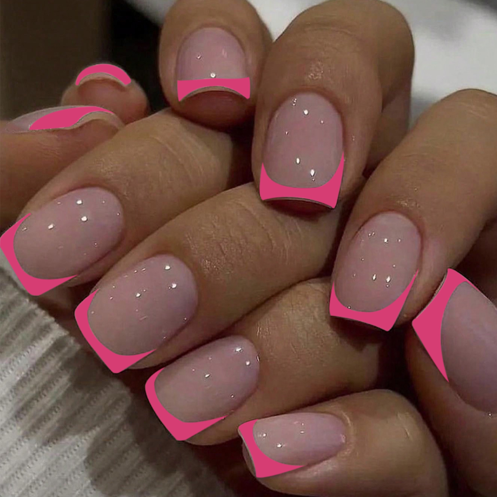 24pcs Short Square Black Franc - Nail Art France incelemesi ve fiyatı