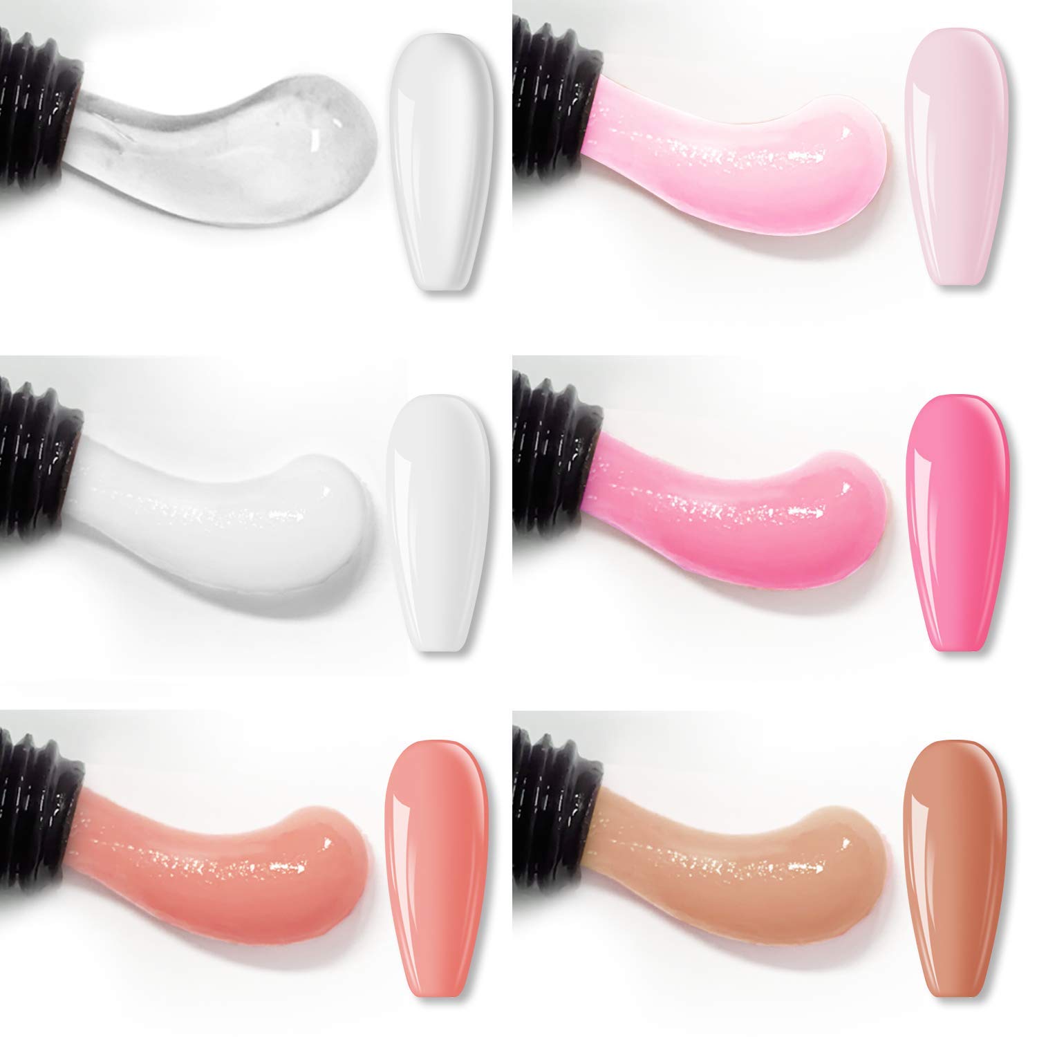 Poly Nail Gel Kit -6 Colors 0. - Polygel Nail Kit incelemesi ve fiyatı