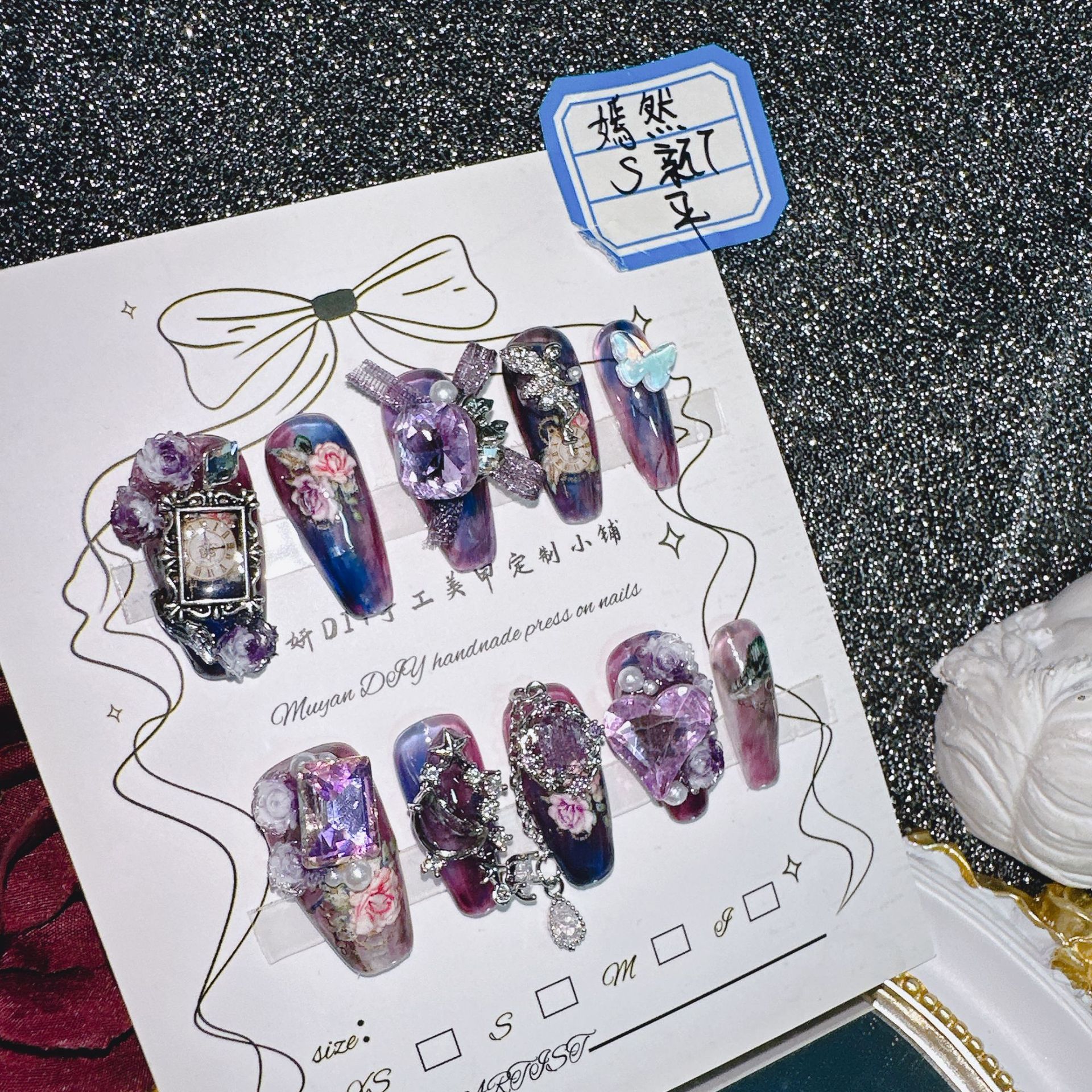 Handmade Vintage Court Nail Ar - Nail Art Vintage incelemesi ve fiyatı