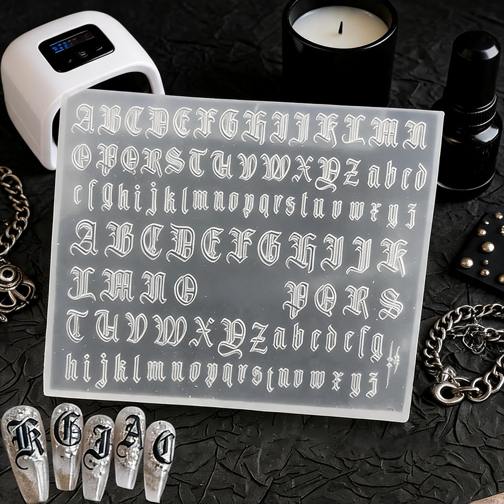 Vintage Alphabet Nail Art Mold - Nail Art Vintage incelemesi ve fiyatı