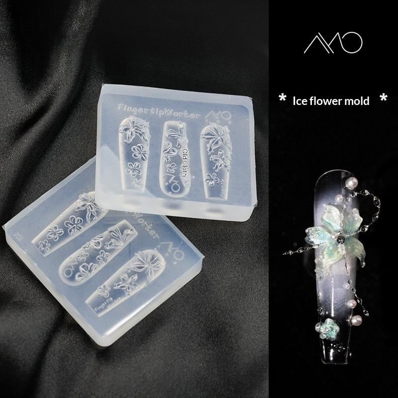 Floral Silicone Nail Mold Reus - Nail Art Vintage incelemesi ve fiyatı
