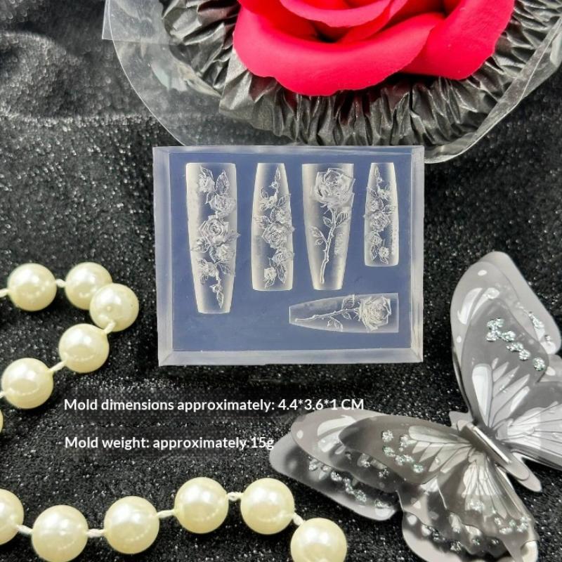 Floral Silicone Nail Mold Reus - Nail Art Vintage incelemesi ve fiyatı