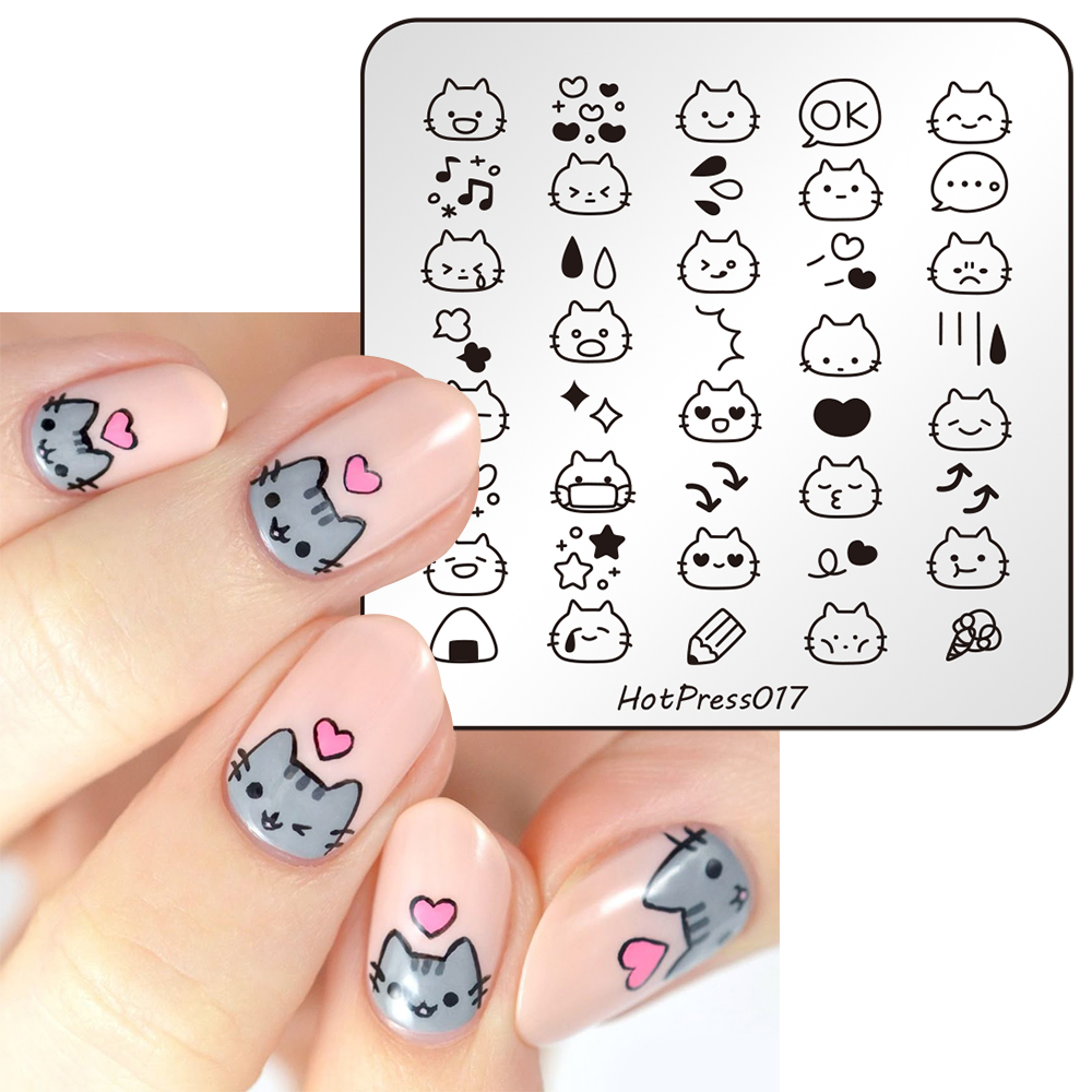 1pc 3D Cute Cat Patterns DIY N - Nail Art Vintage incelemesi ve fiyatı