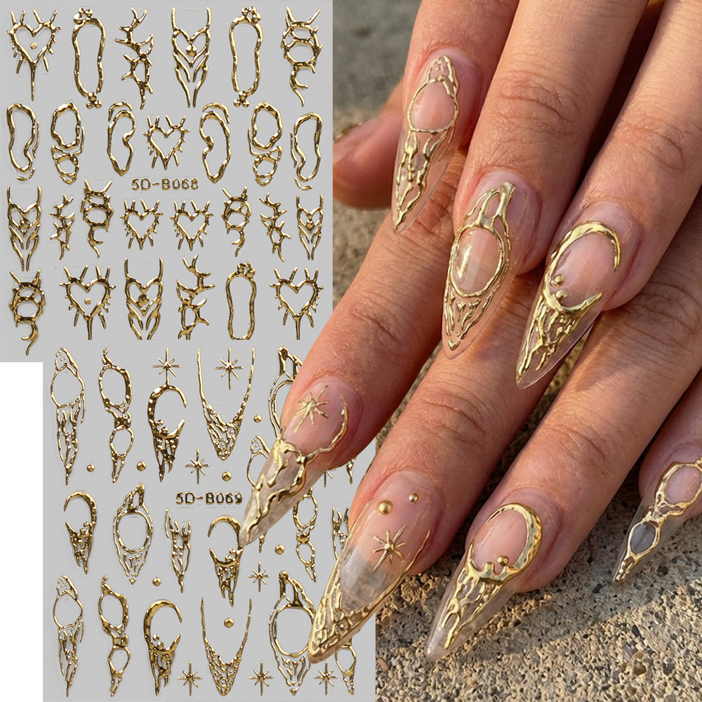 2pcs Vintage Thorns Y2K Nail A - Nail Art Vintage incelemesi ve fiyatı