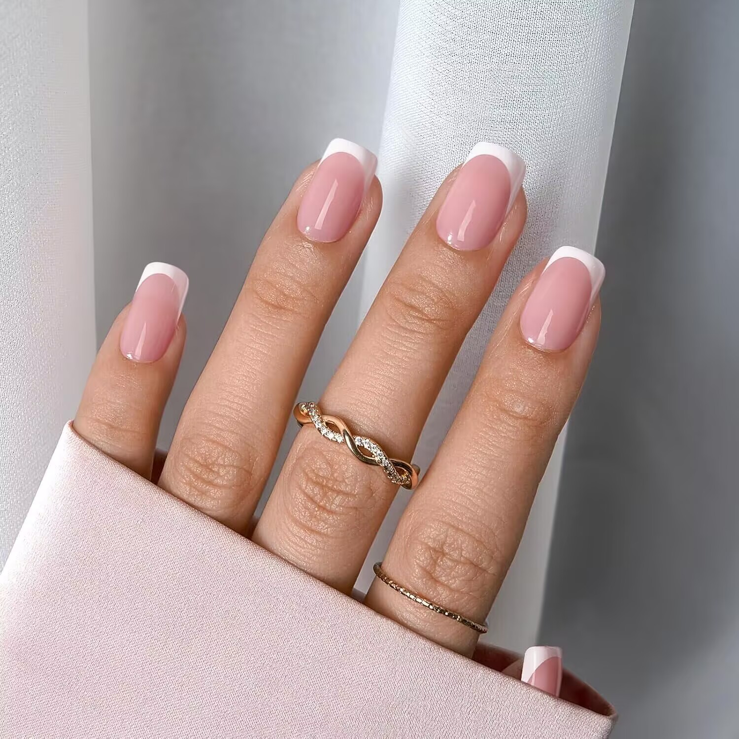 24PCS Short Square White Franc - Nail Art France incelemesi ve fiyatı