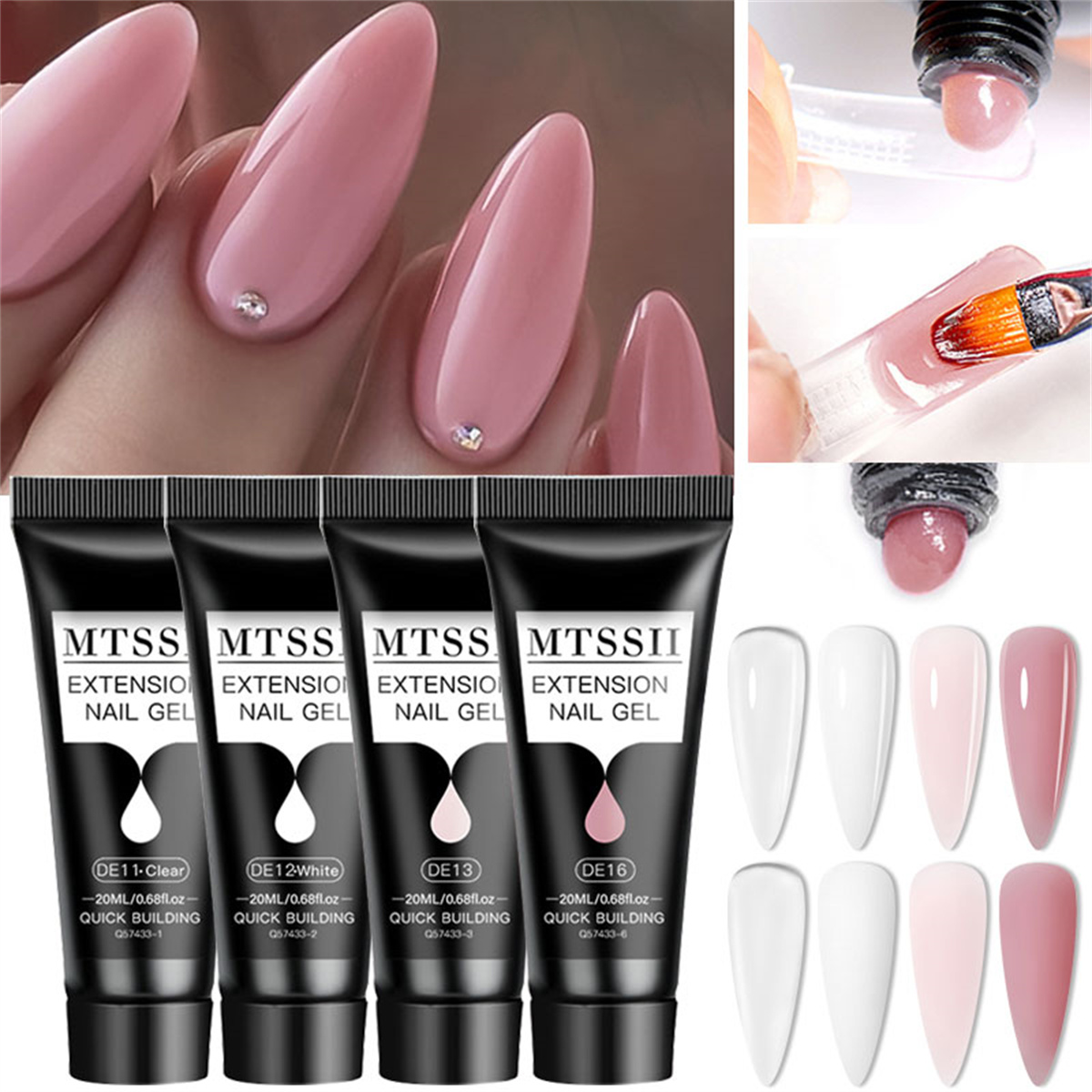 4/6/8PCS 20ml Poly Nail Extens - Polygel Nail Kit incelemesi ve fiyatı