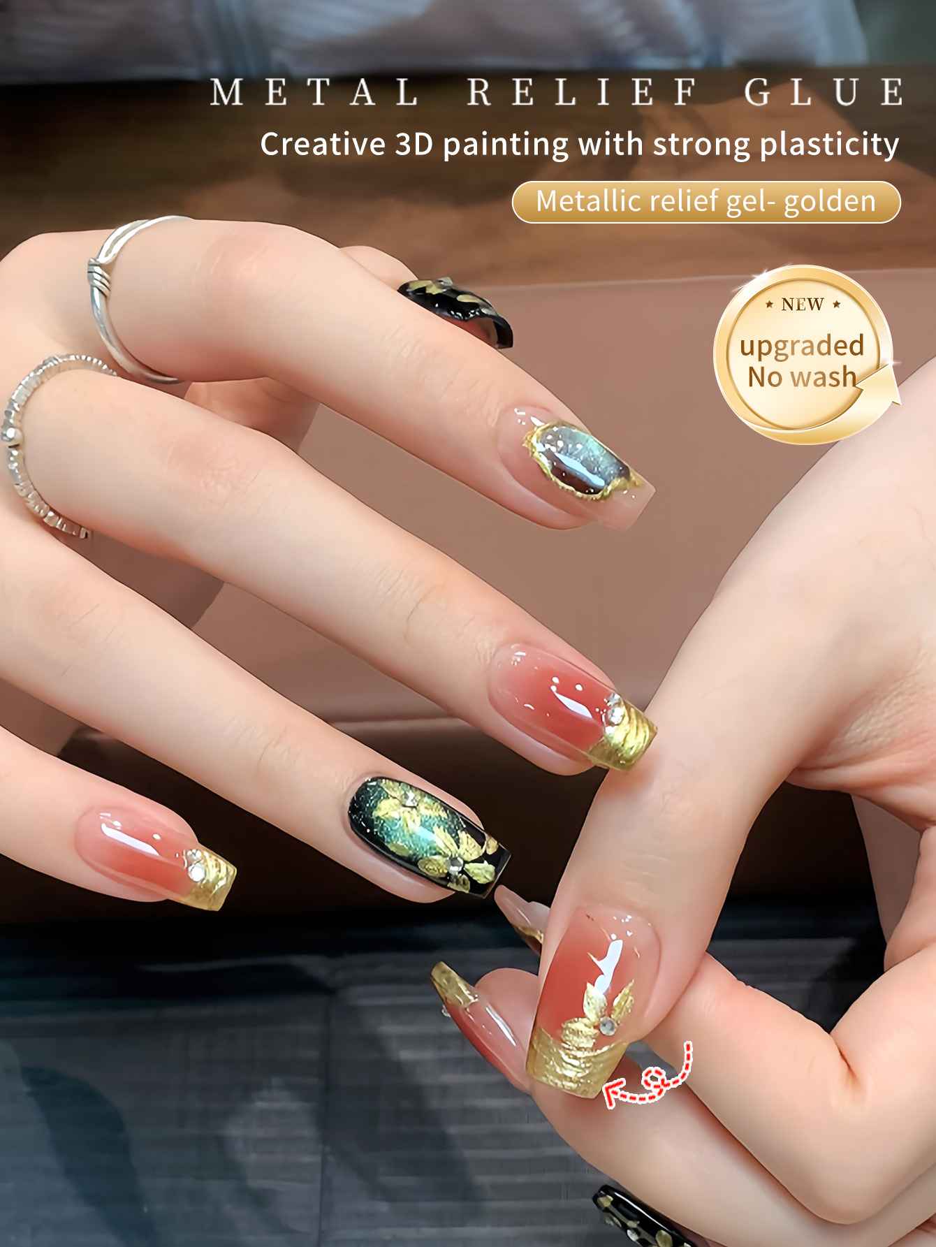 5g Nail Art Metal Relief Glue  - Nail Art Vintage incelemesi ve fiyatı