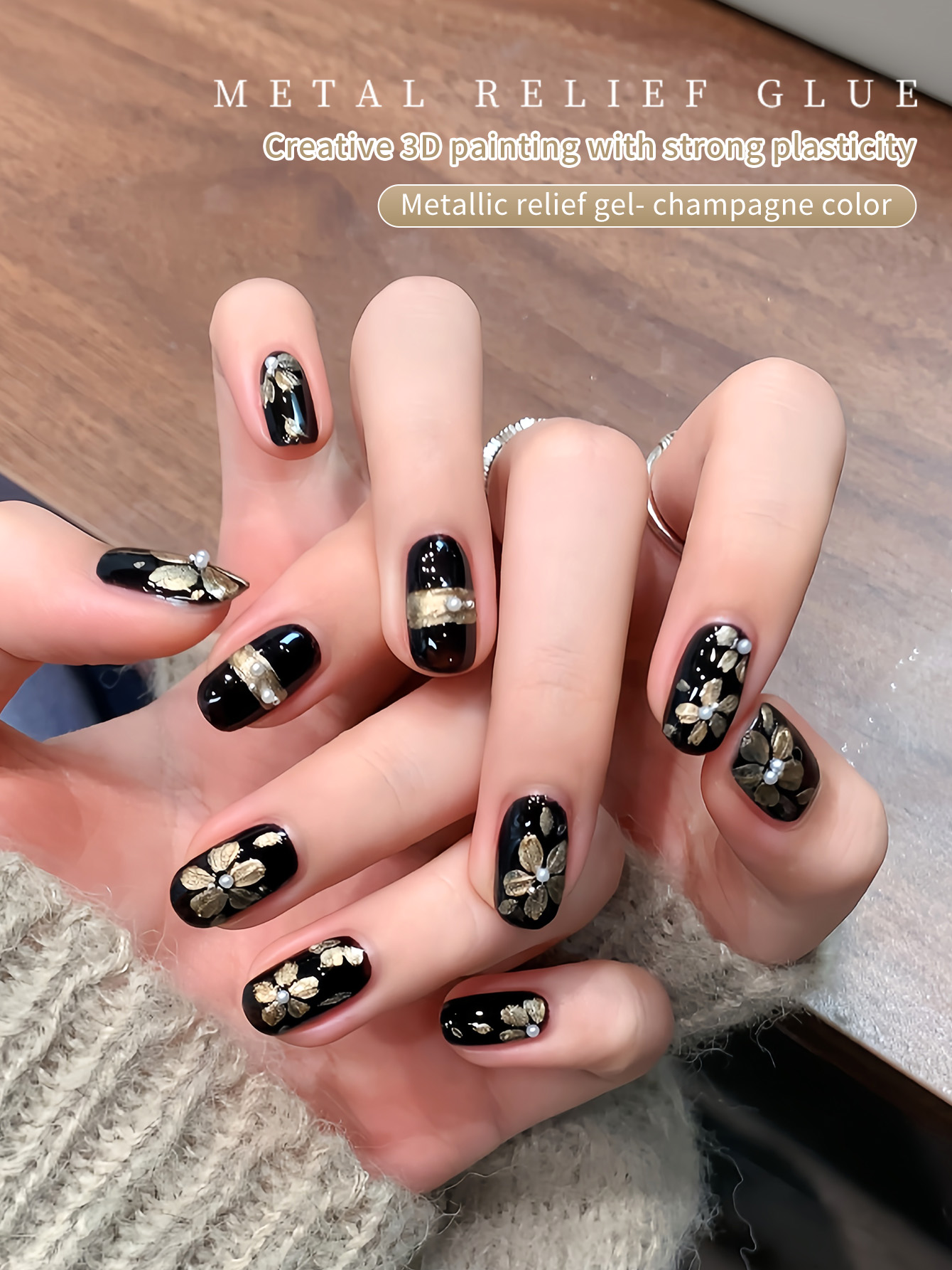 5g Nail Art Metal Relief Glue  - Nail Art Vintage incelemesi ve fiyatı