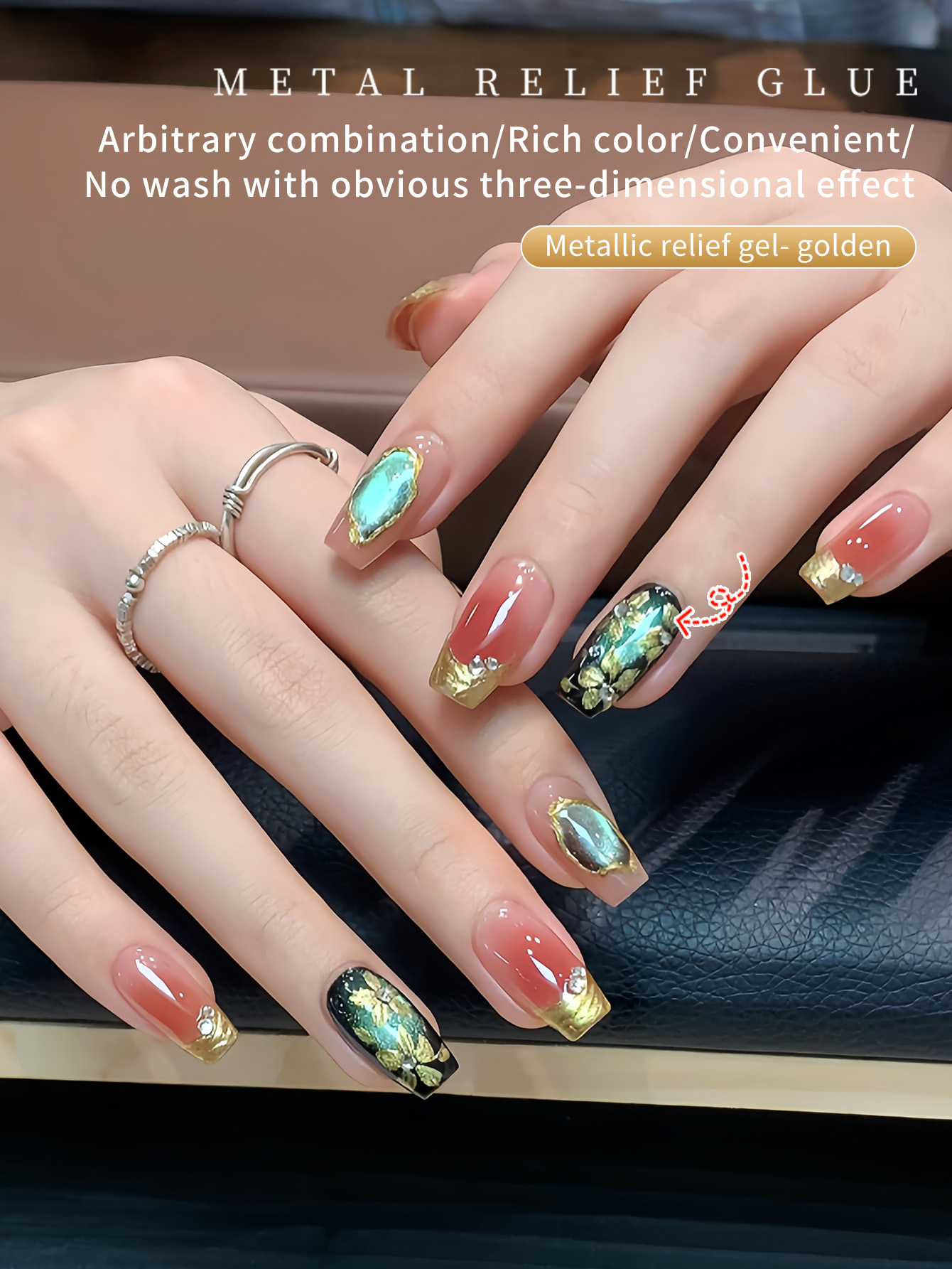 5g Nail Art Metal Relief Glue  - Nail Art Vintage incelemesi ve fiyatı