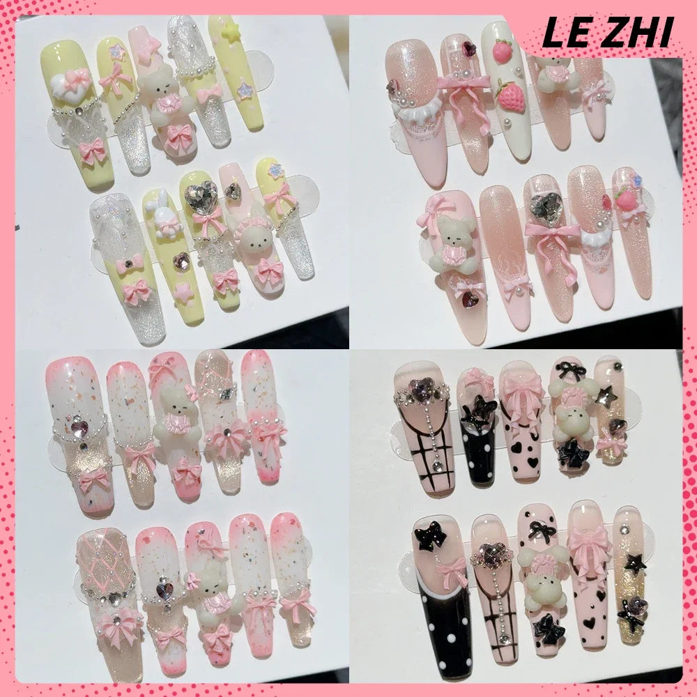10Pcs Long Coffin Stiletto Lit - Nail Art France incelemesi ve fiyatı