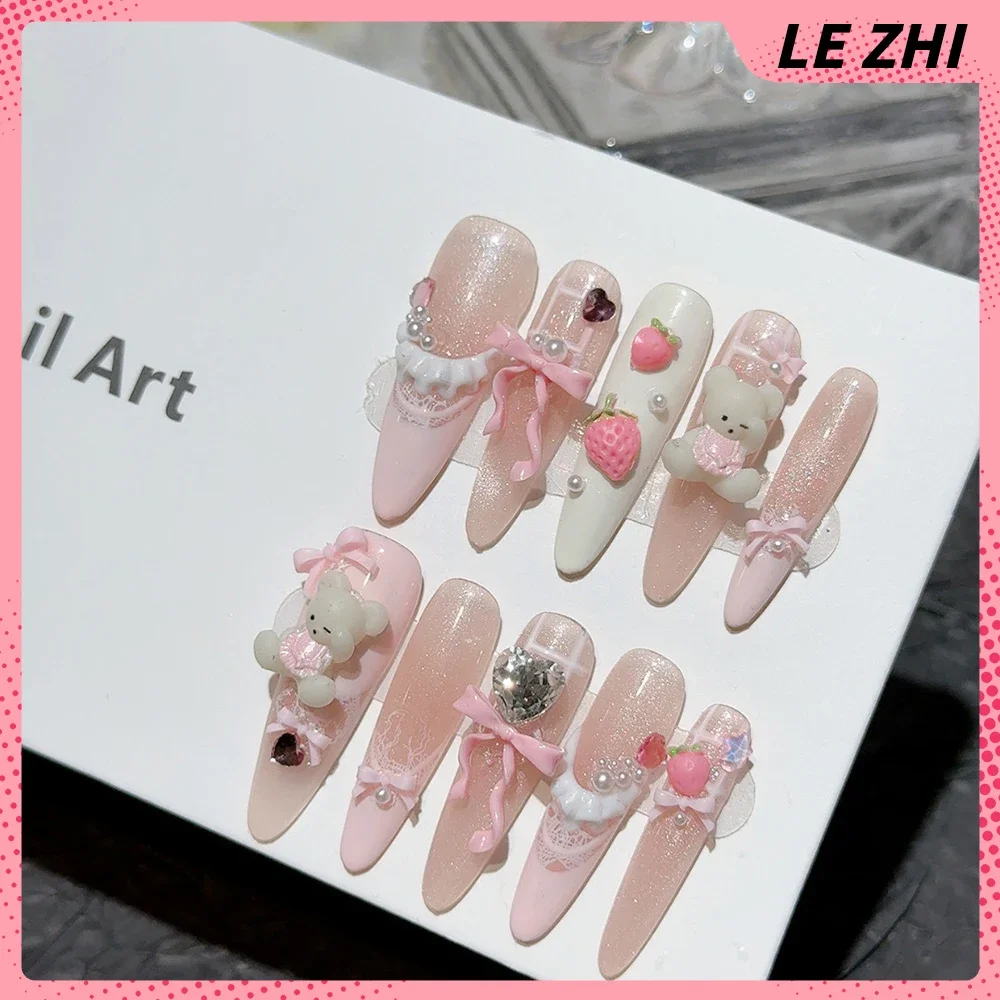 10Pcs Long Coffin Stiletto Lit - Nail Art France incelemesi ve fiyatı