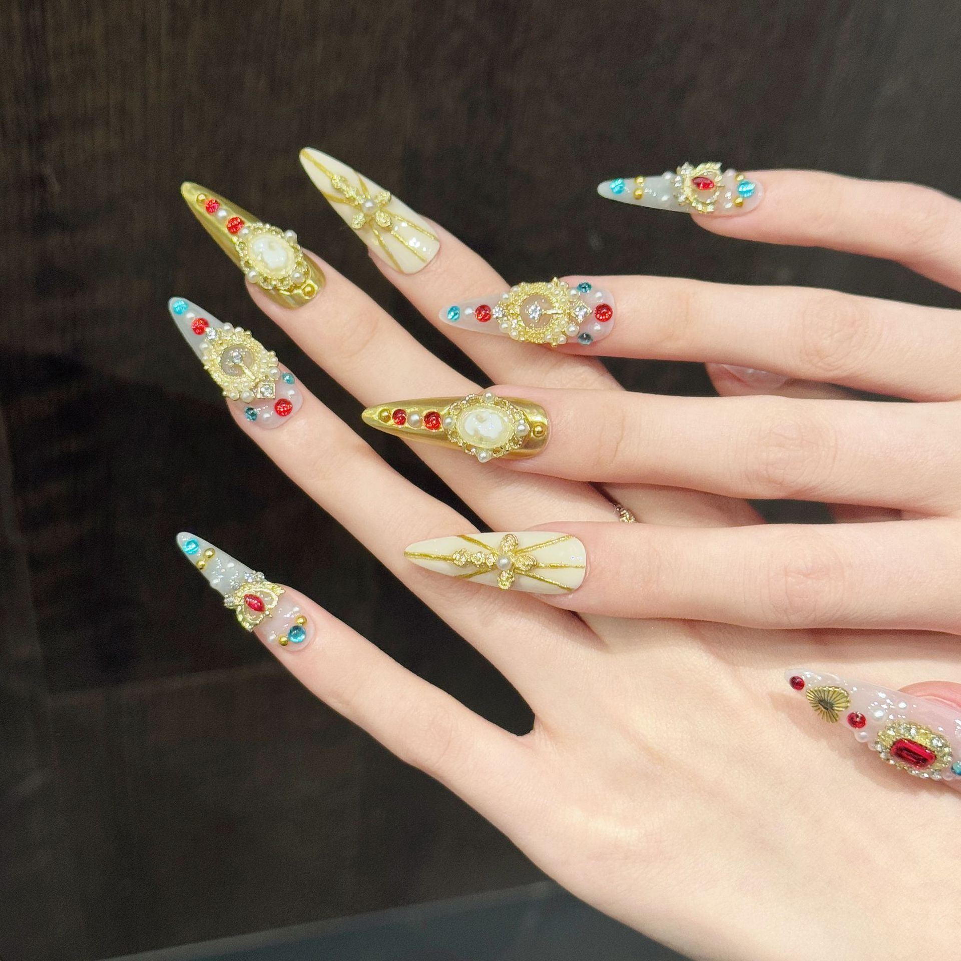 10Pcs Vintage Handmade Light L - Nail Art Vintage incelemesi ve fiyatı